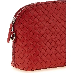 Red Calfskin Crossbody Bag