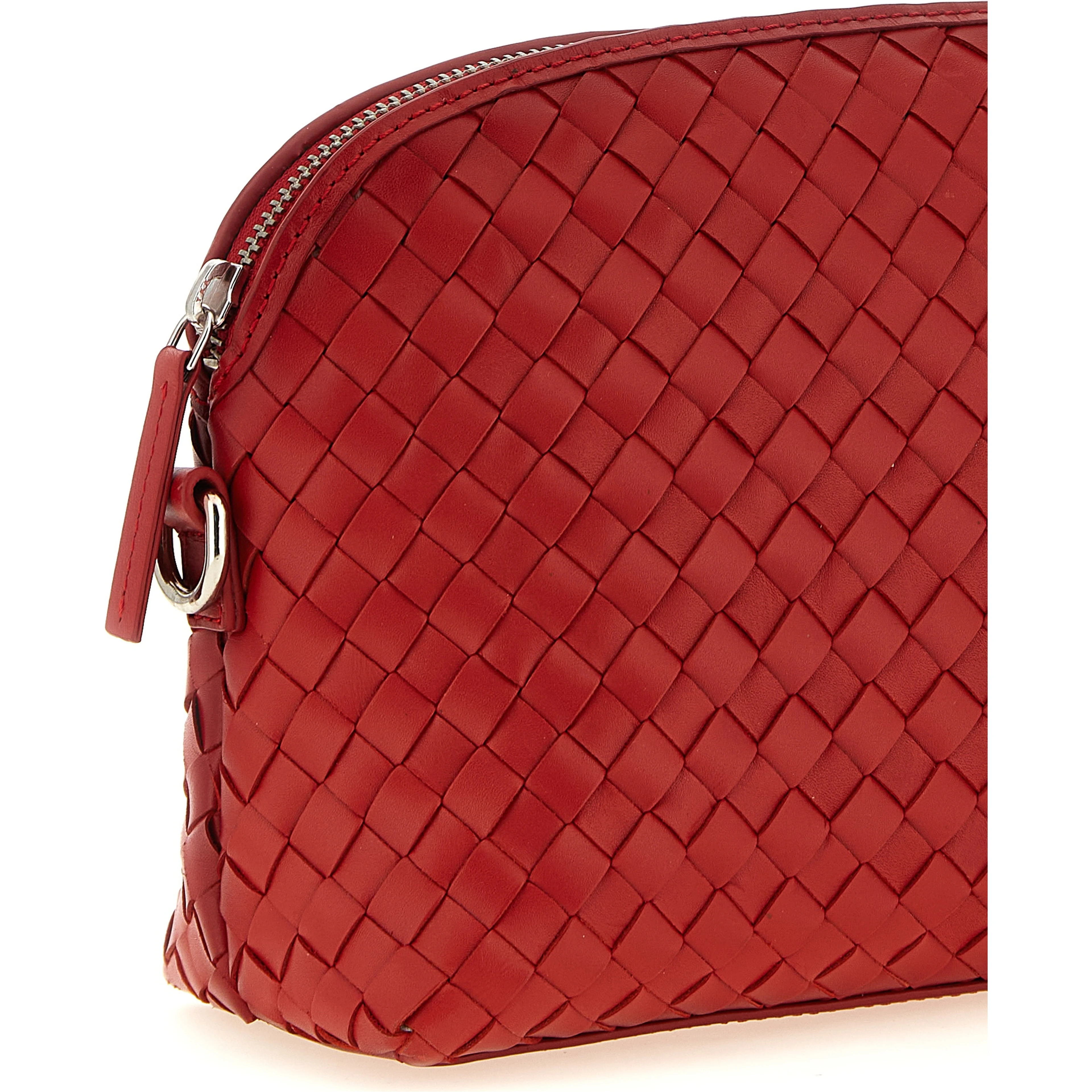 Red Calfskin Crossbody Bag
