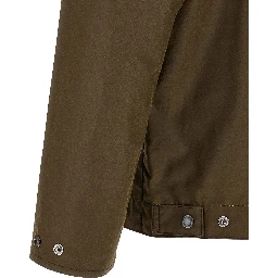 Brown Cotton Full-Length Jacket