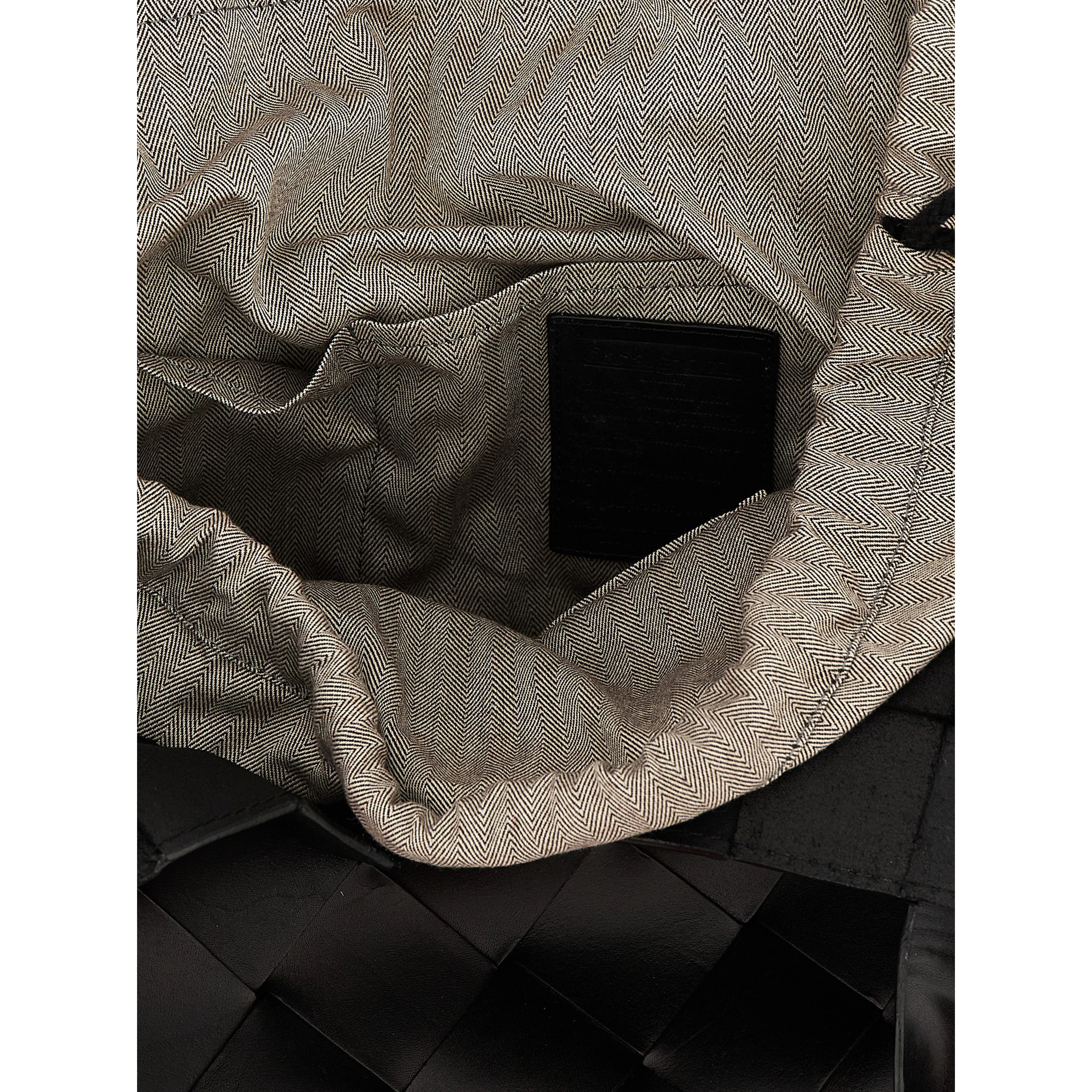Black Calfskin Shoulder Bag
