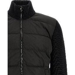 Black Wool Full-Length Jacket