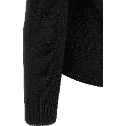 Black Wool Full-Length Jacket
