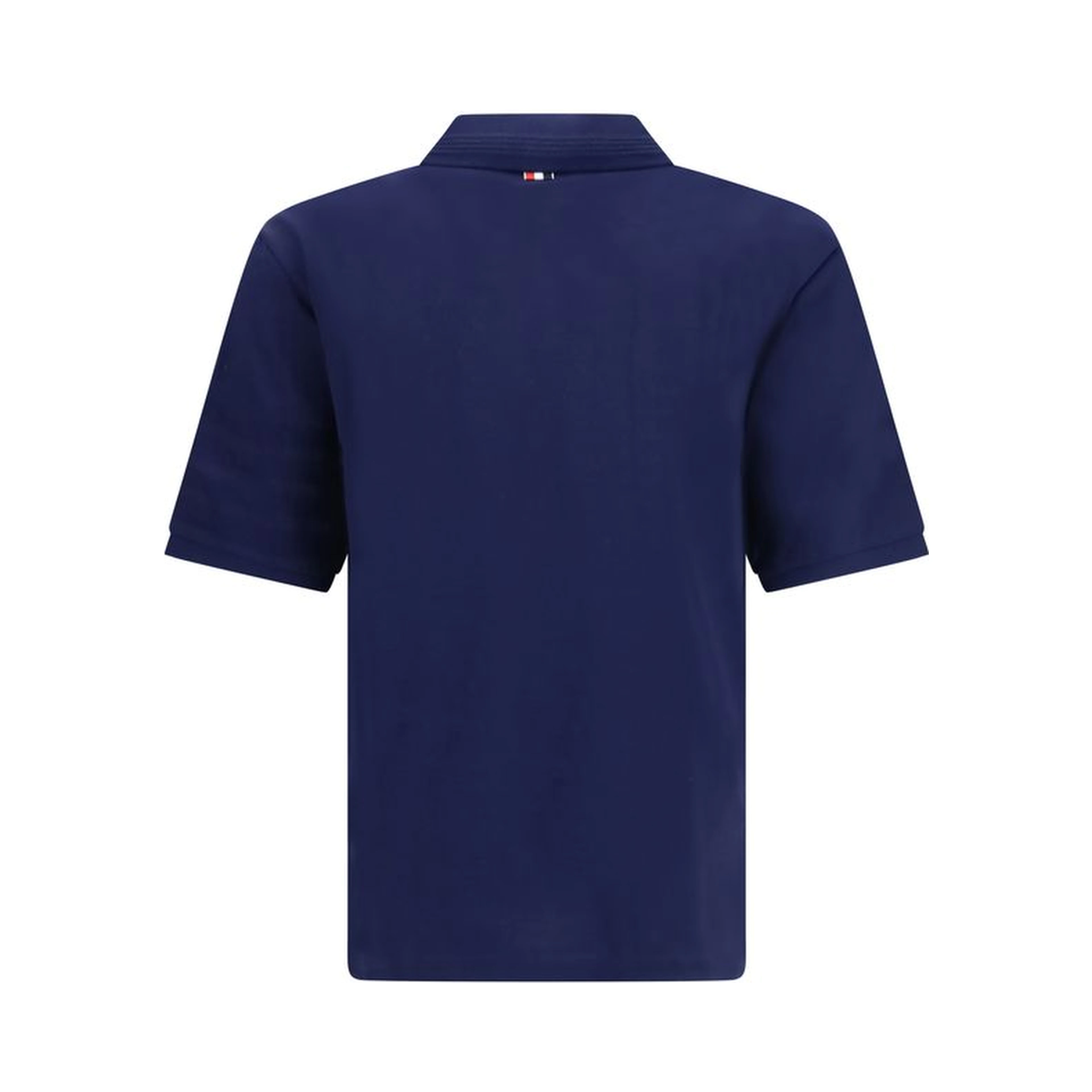 Blue Cotton Polo Shirt