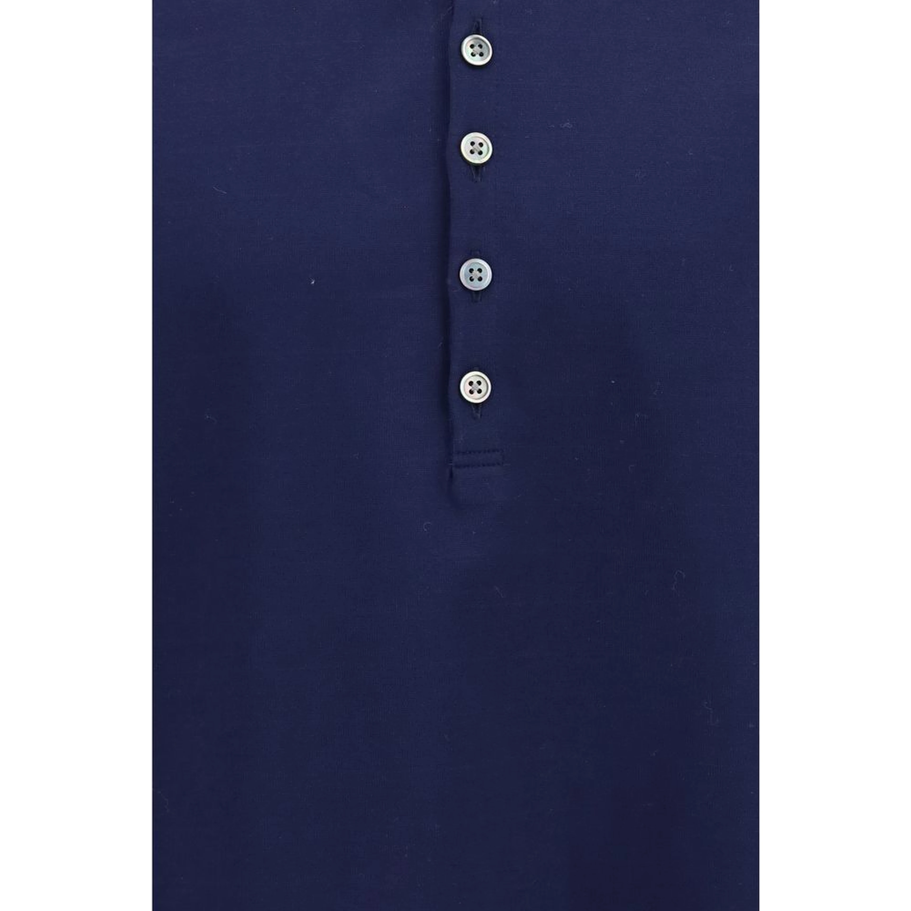 Blue Cotton Polo Shirt