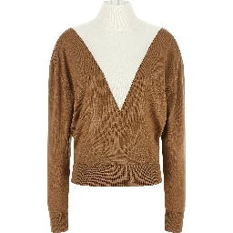 Beige Virgin Wool Cardigan
