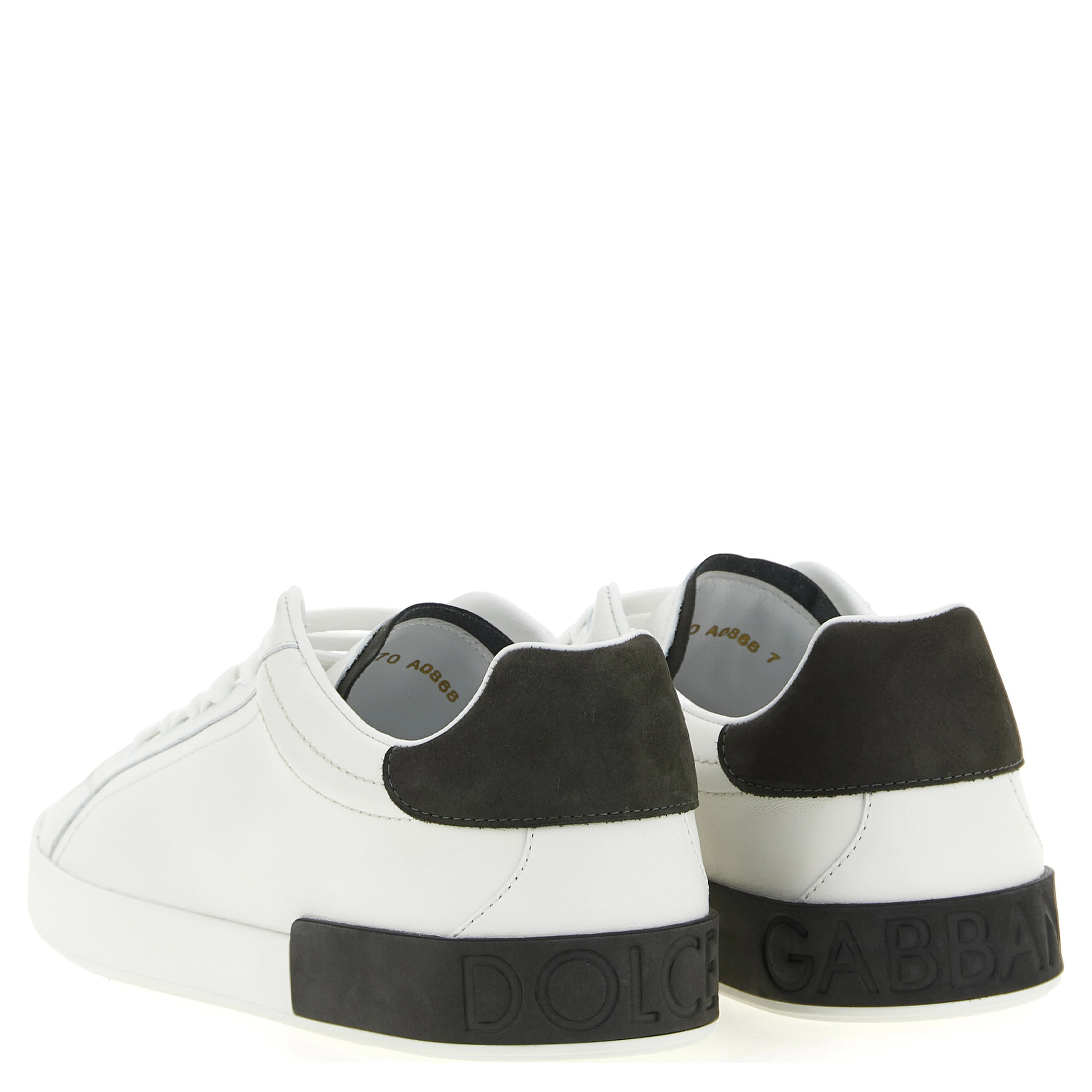 White Calfskin Low Top Sneakers