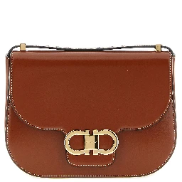 Brown Calfskin Crossbody Bag