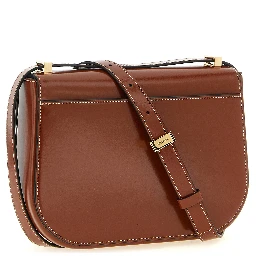 Brown Calfskin Crossbody Bag
