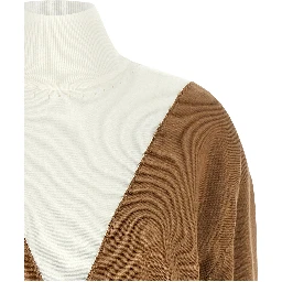 Beige Virgin Wool Cardigan