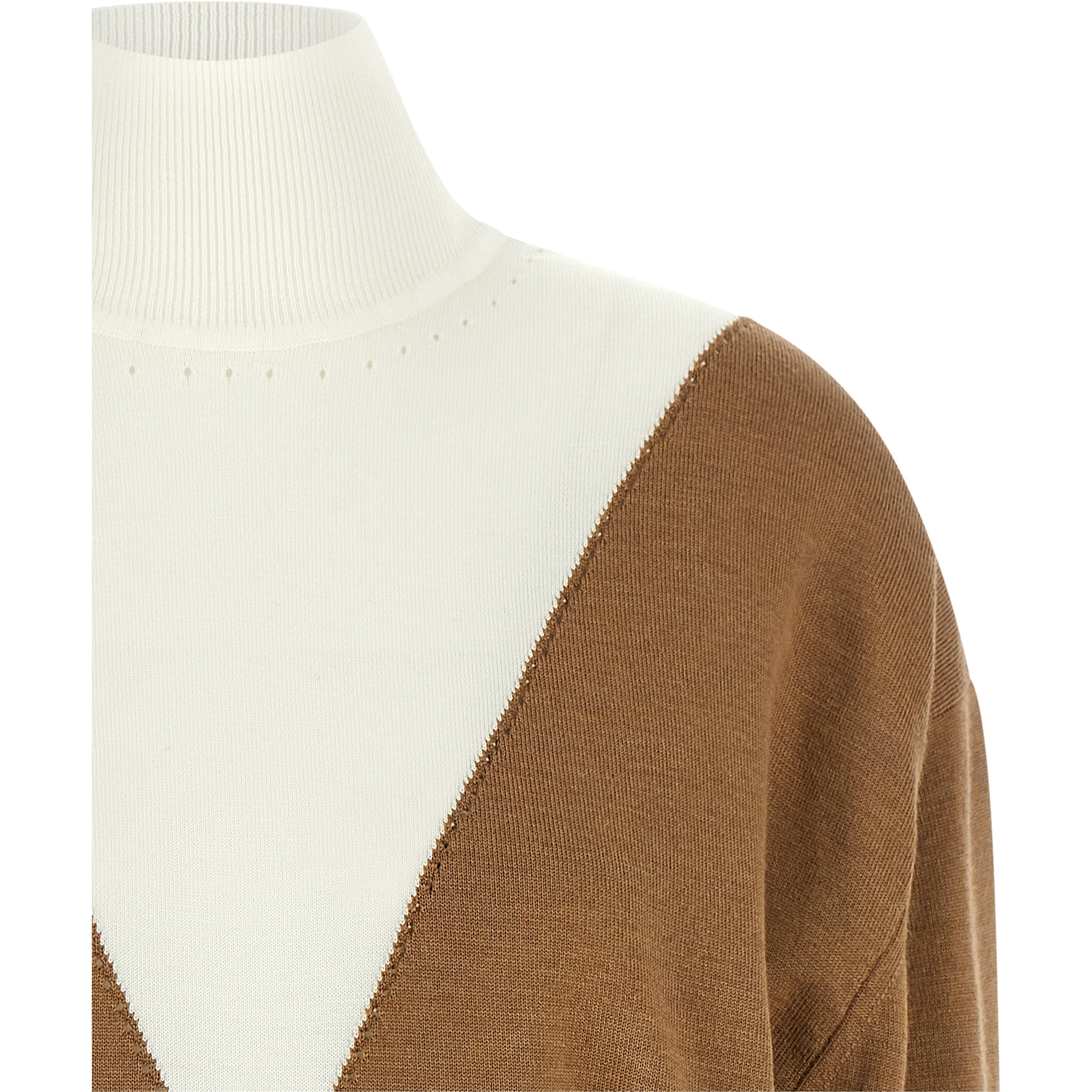 Beige Virgin Wool Cardigan