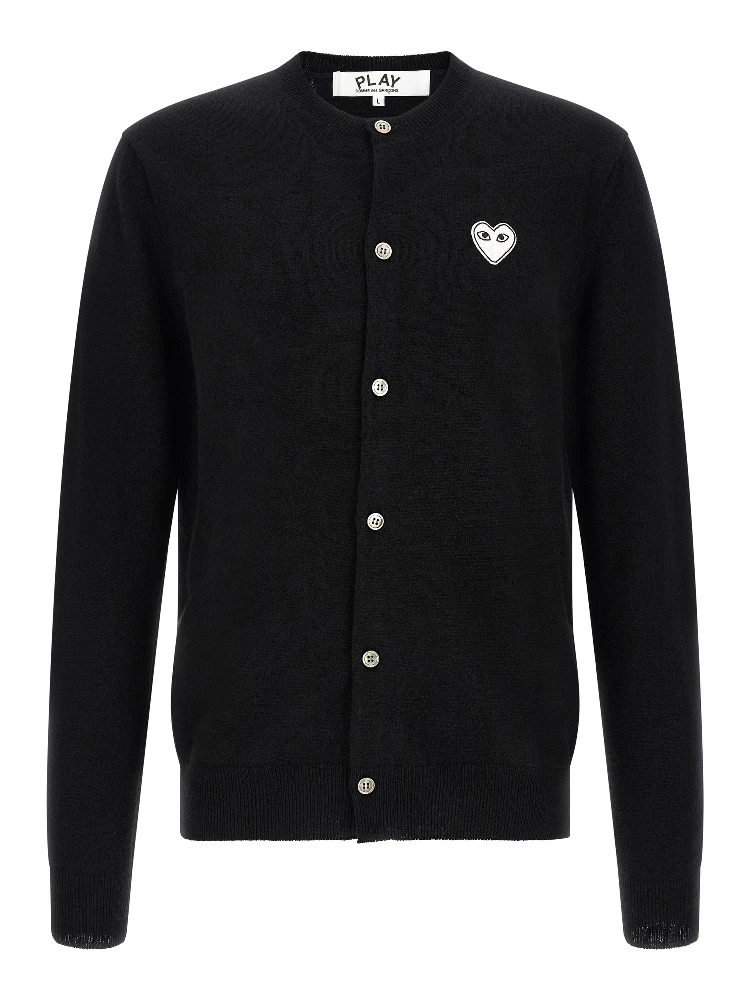 Black Wool Cardigan