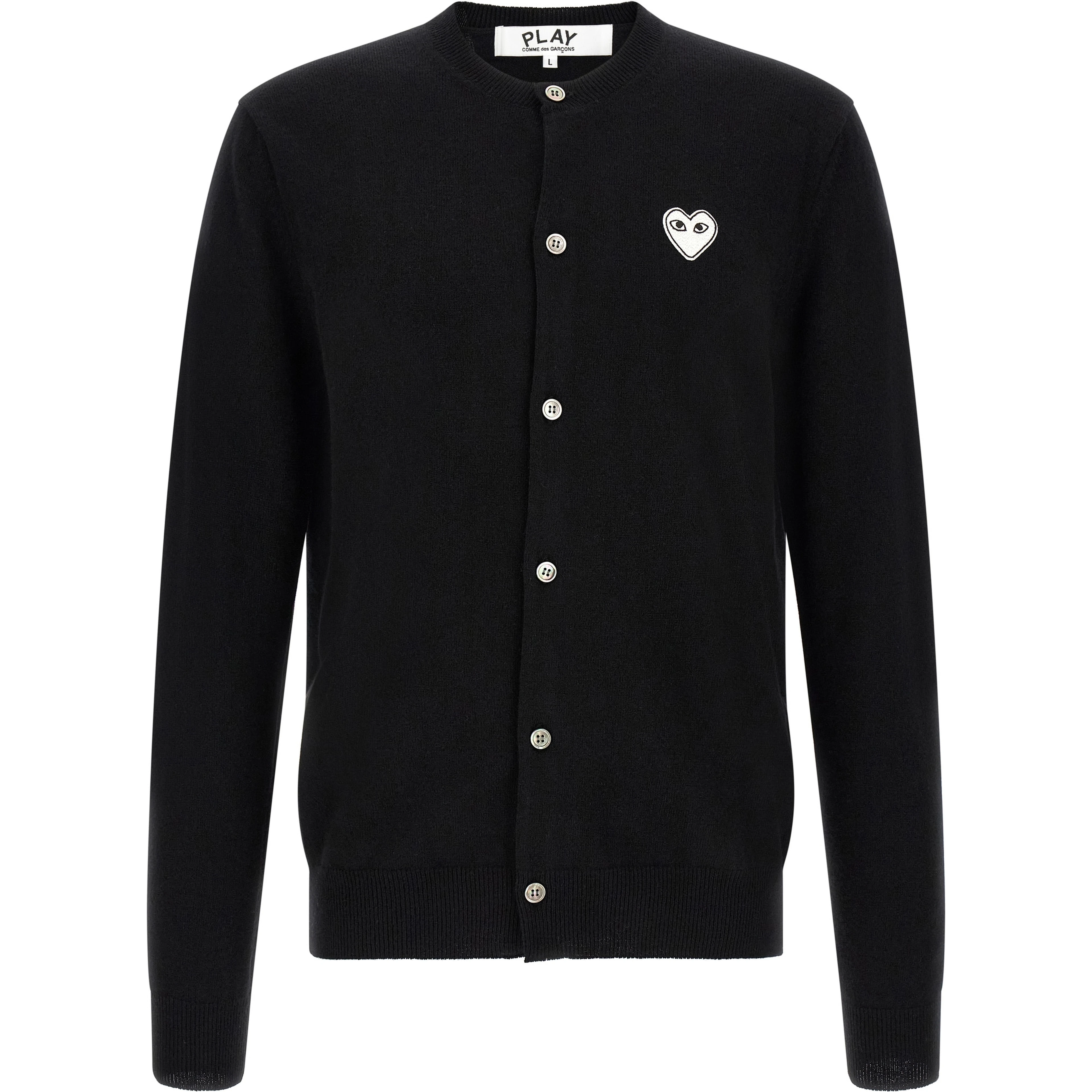 Black Wool Cardigan