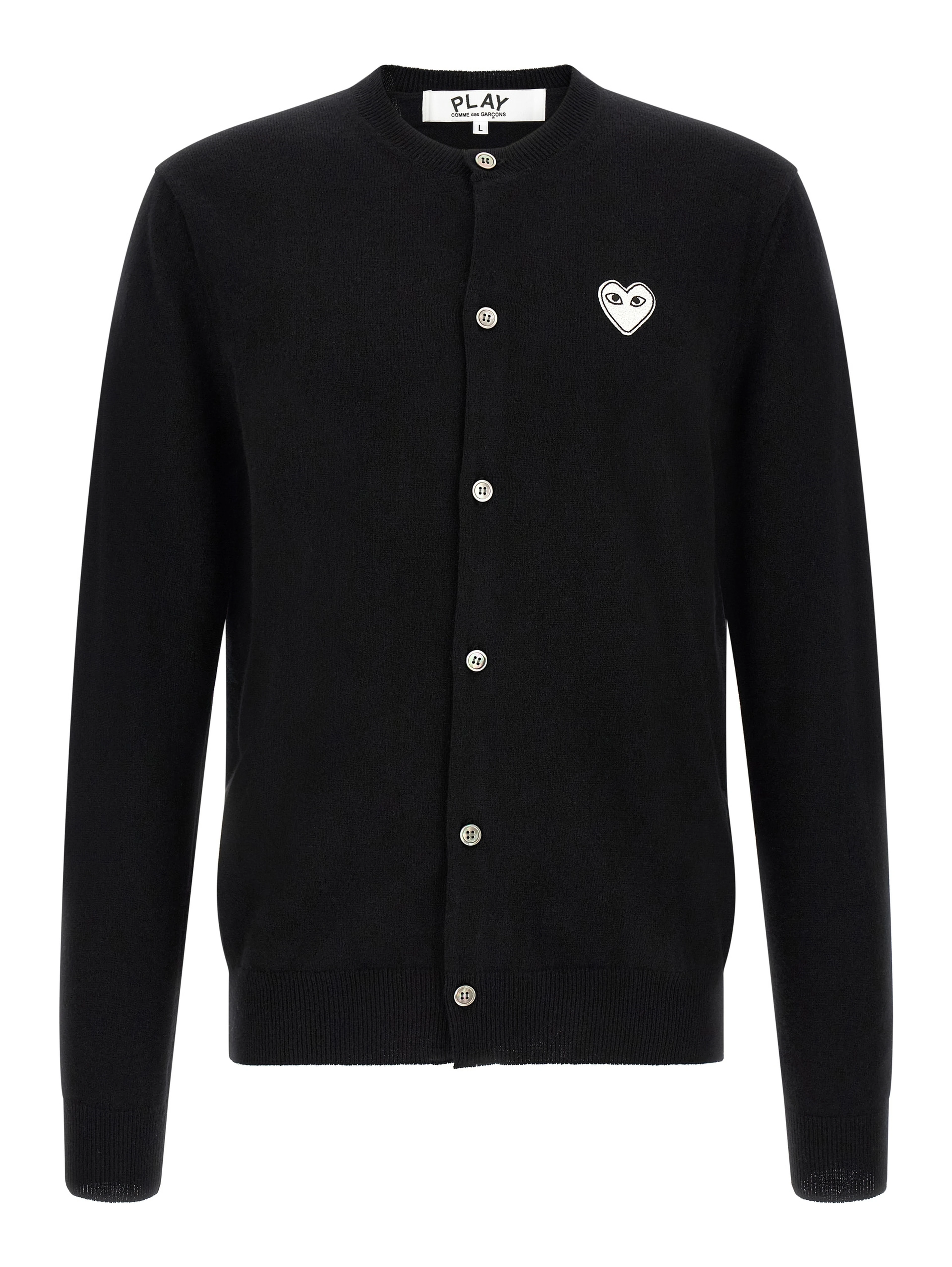 Black Wool Cardigan