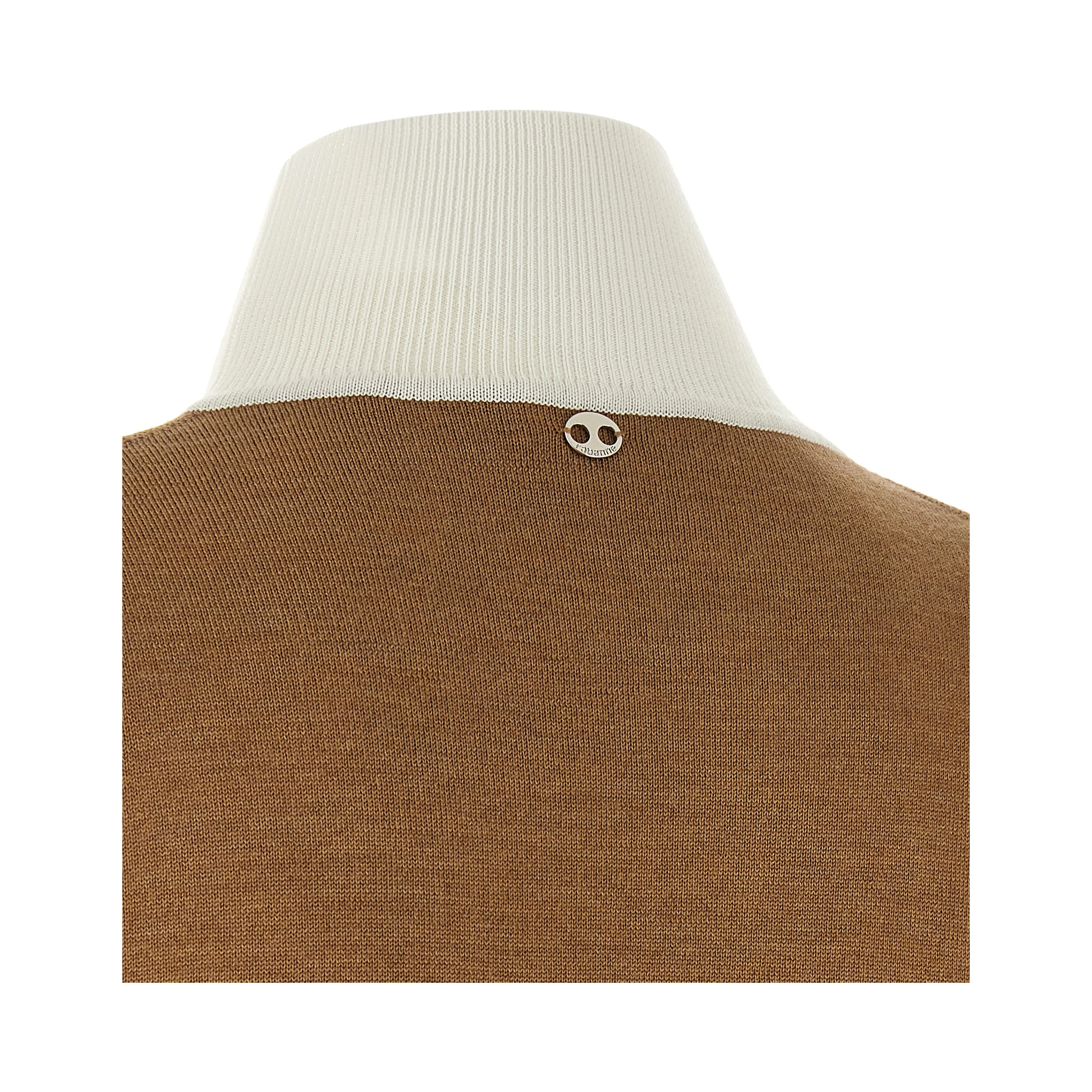Beige Virgin Wool Cardigan