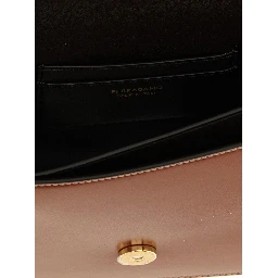 Brown Calfskin Crossbody Bag