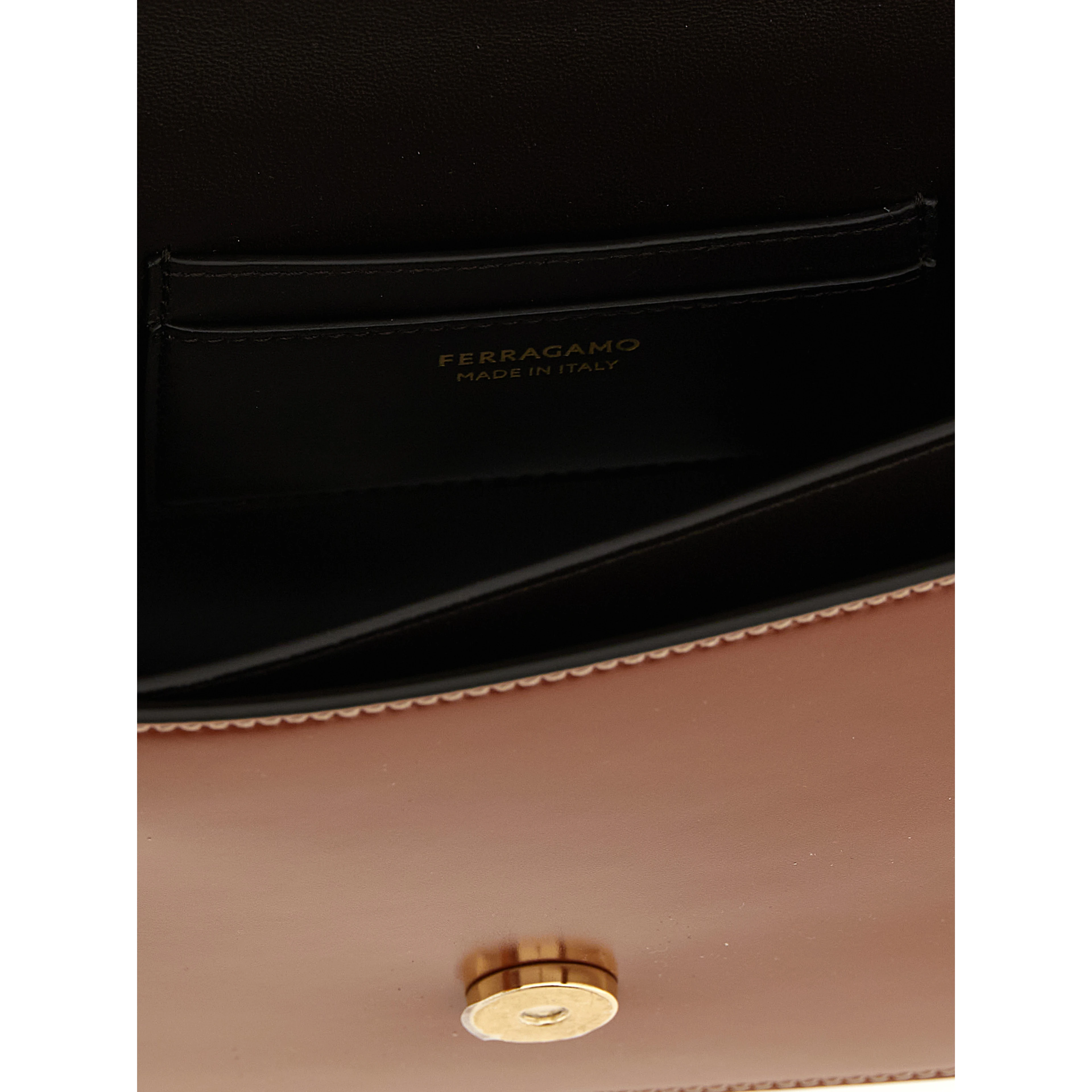 Brown Calfskin Crossbody Bag