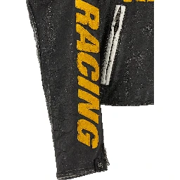 Black Cowhide Leather Jacket