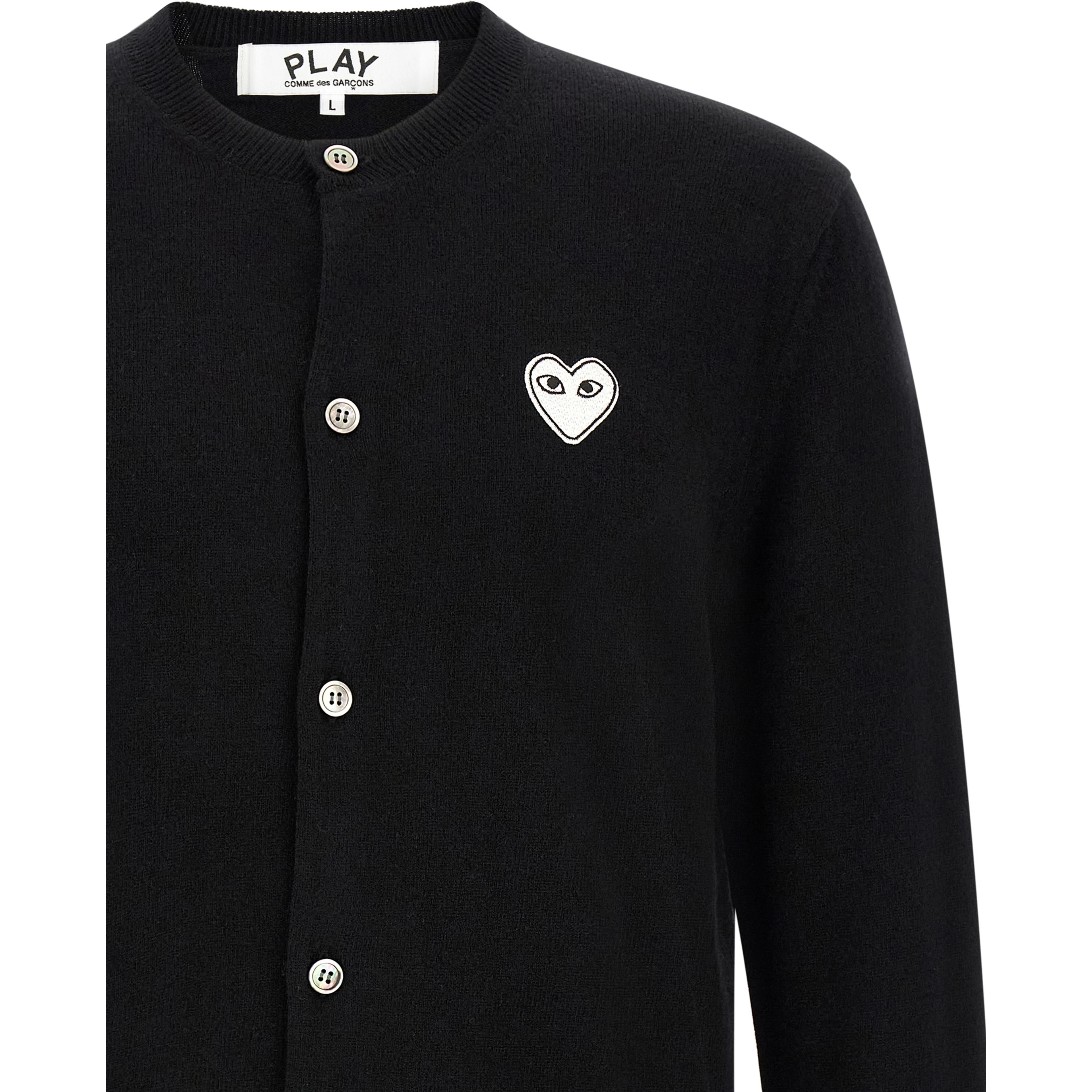 Black Wool Cardigan