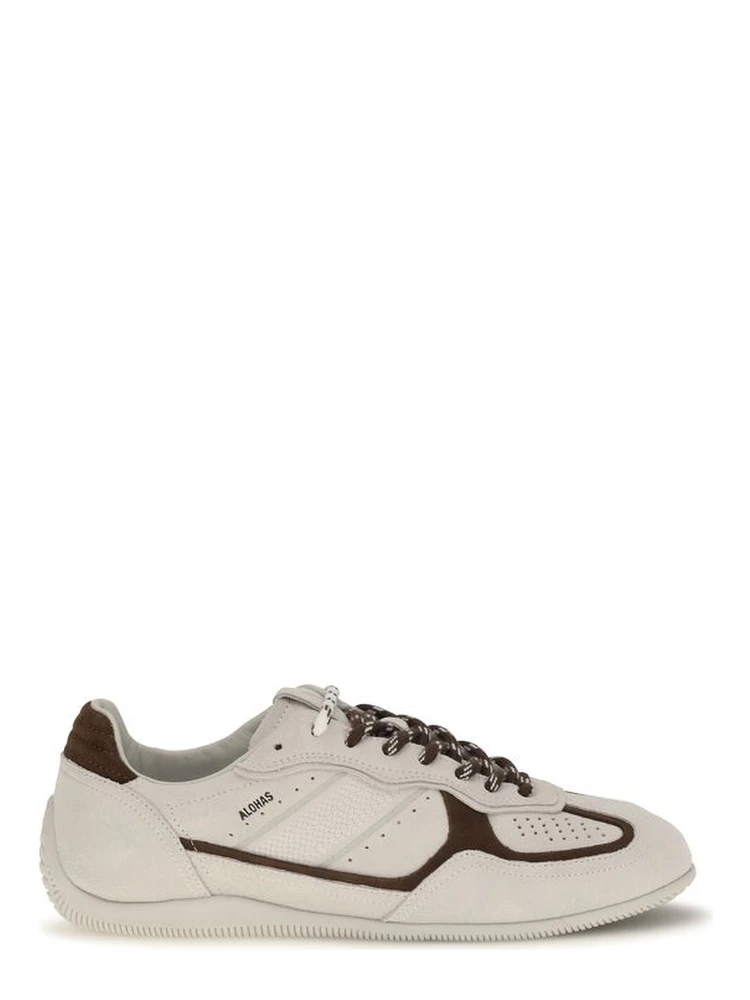White Calf Leather Bos Taurus Athletic Sneakers