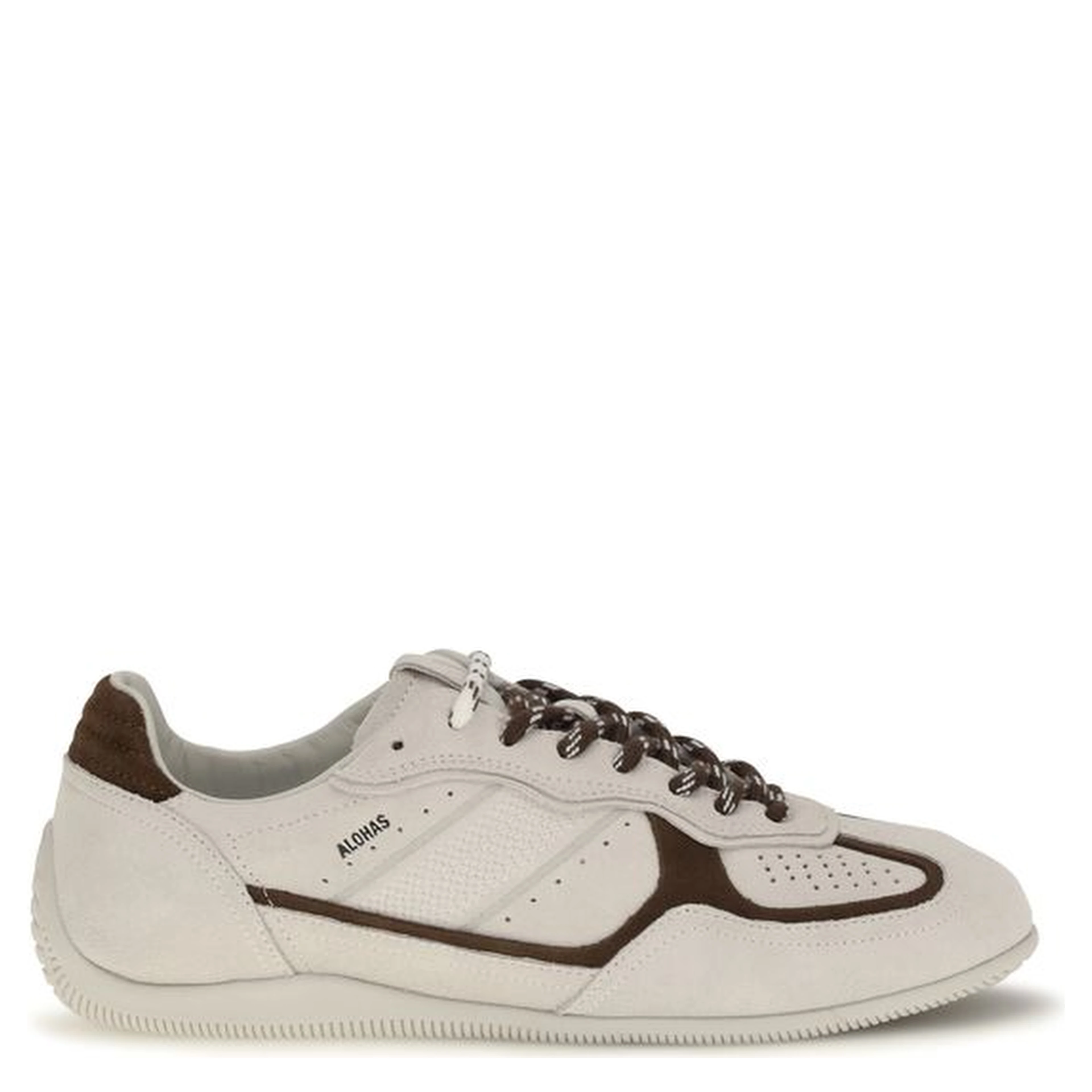 White Calf Leather Bos Taurus Athletic Sneakers