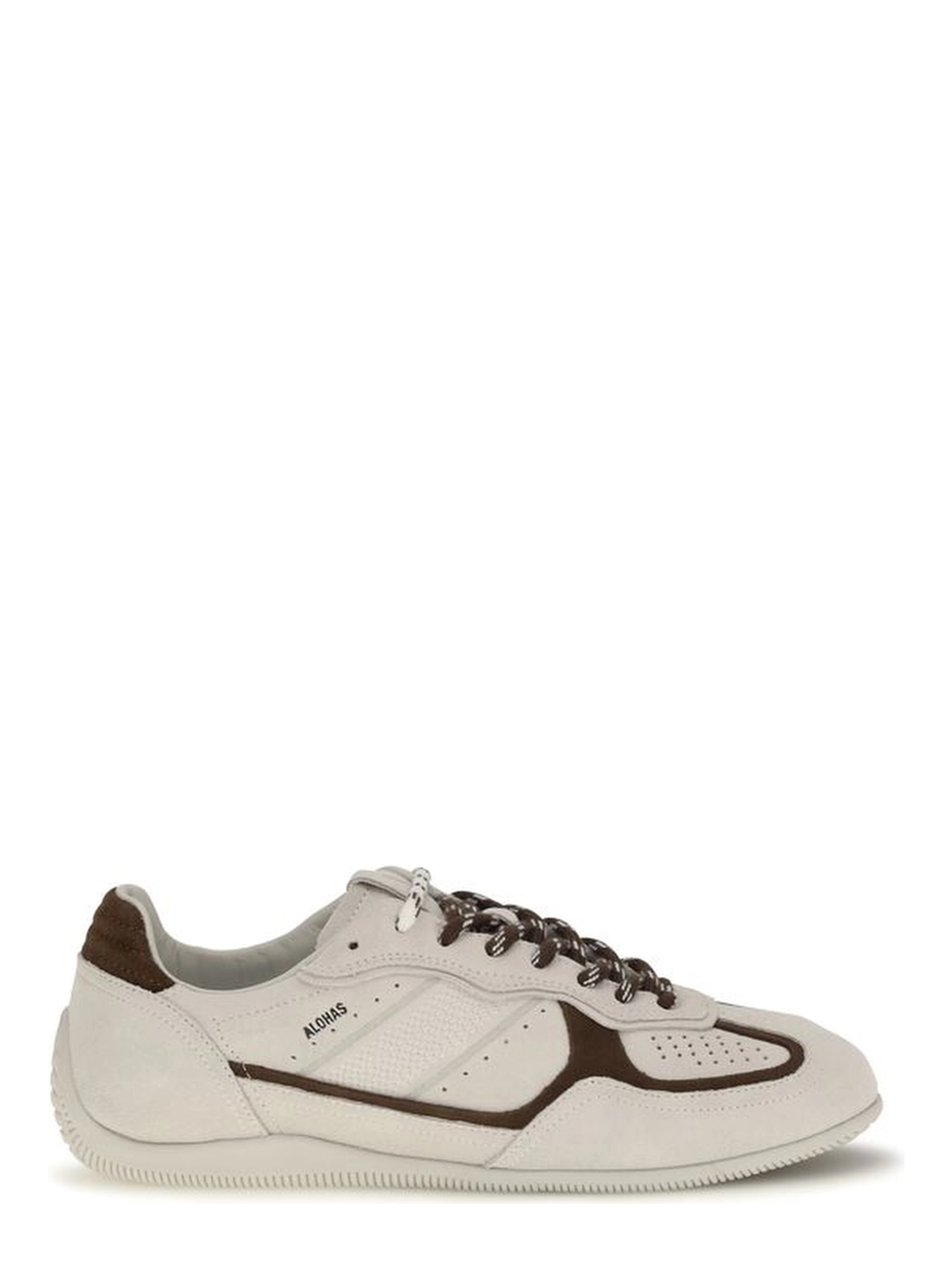 White Calf Leather Bos Taurus Athletic Sneakers