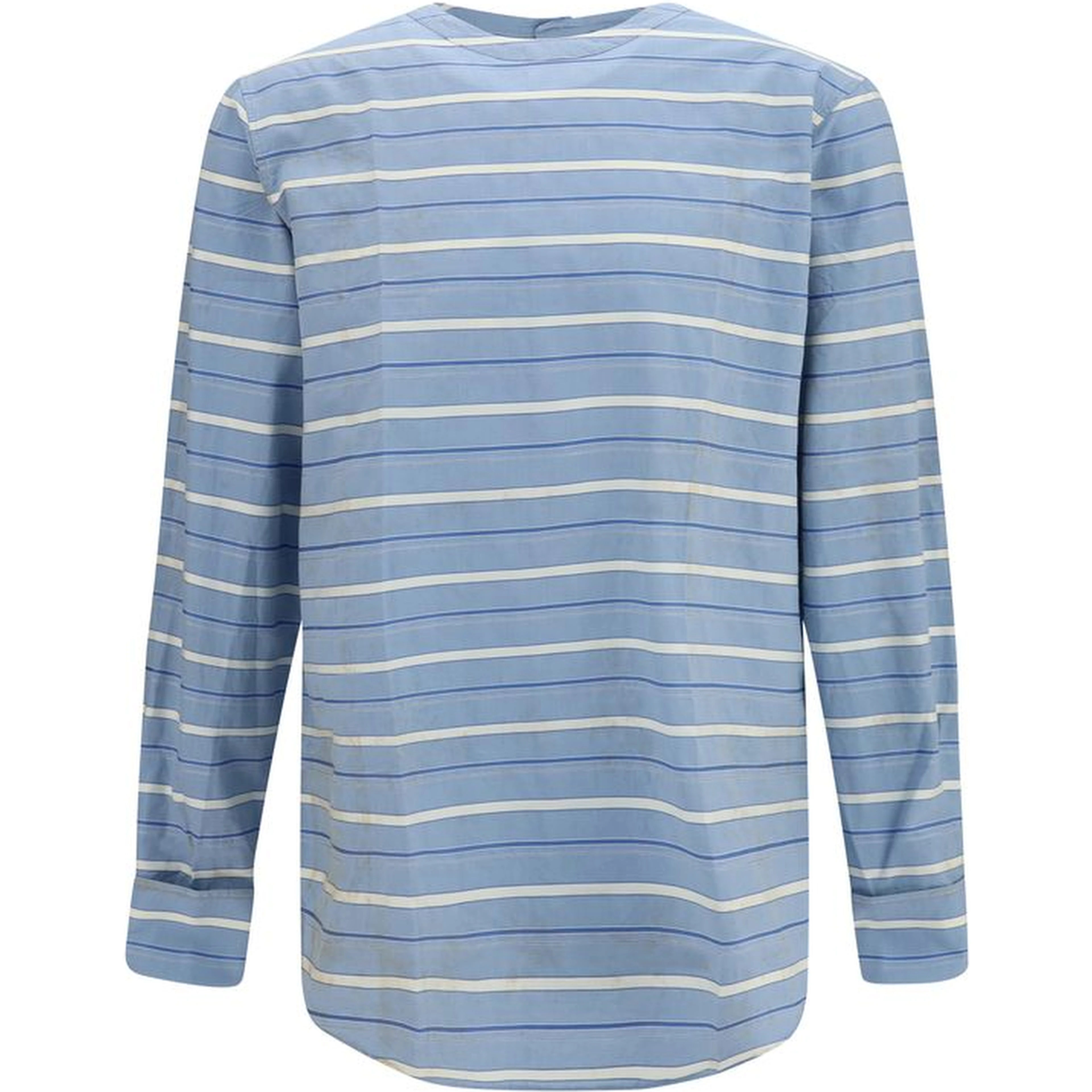 Blue Cotton Pattern Shirt