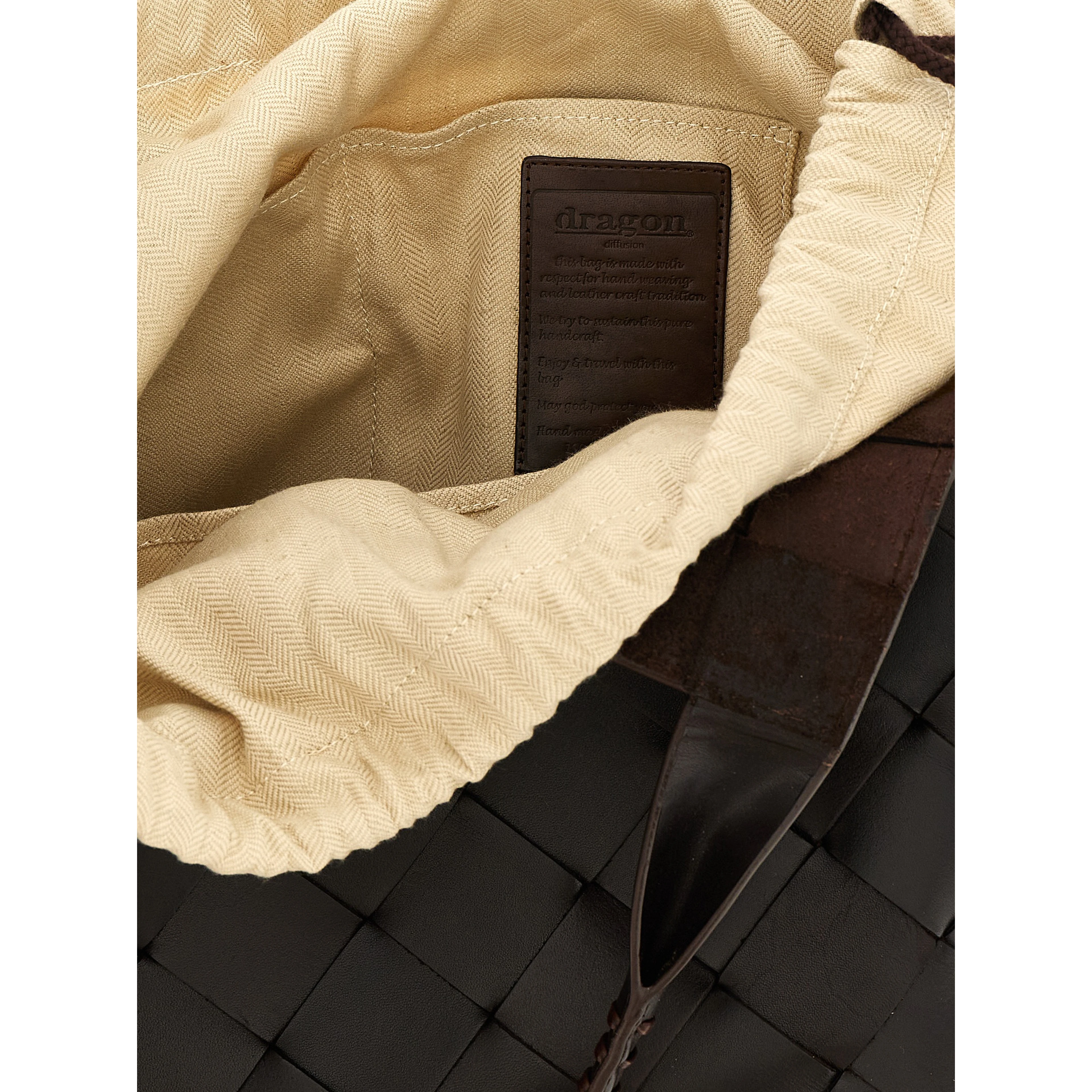Brown Calfskin Shoulder Bag