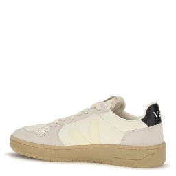Beige Calf Leather Bos Taurus Low Top Sneakers