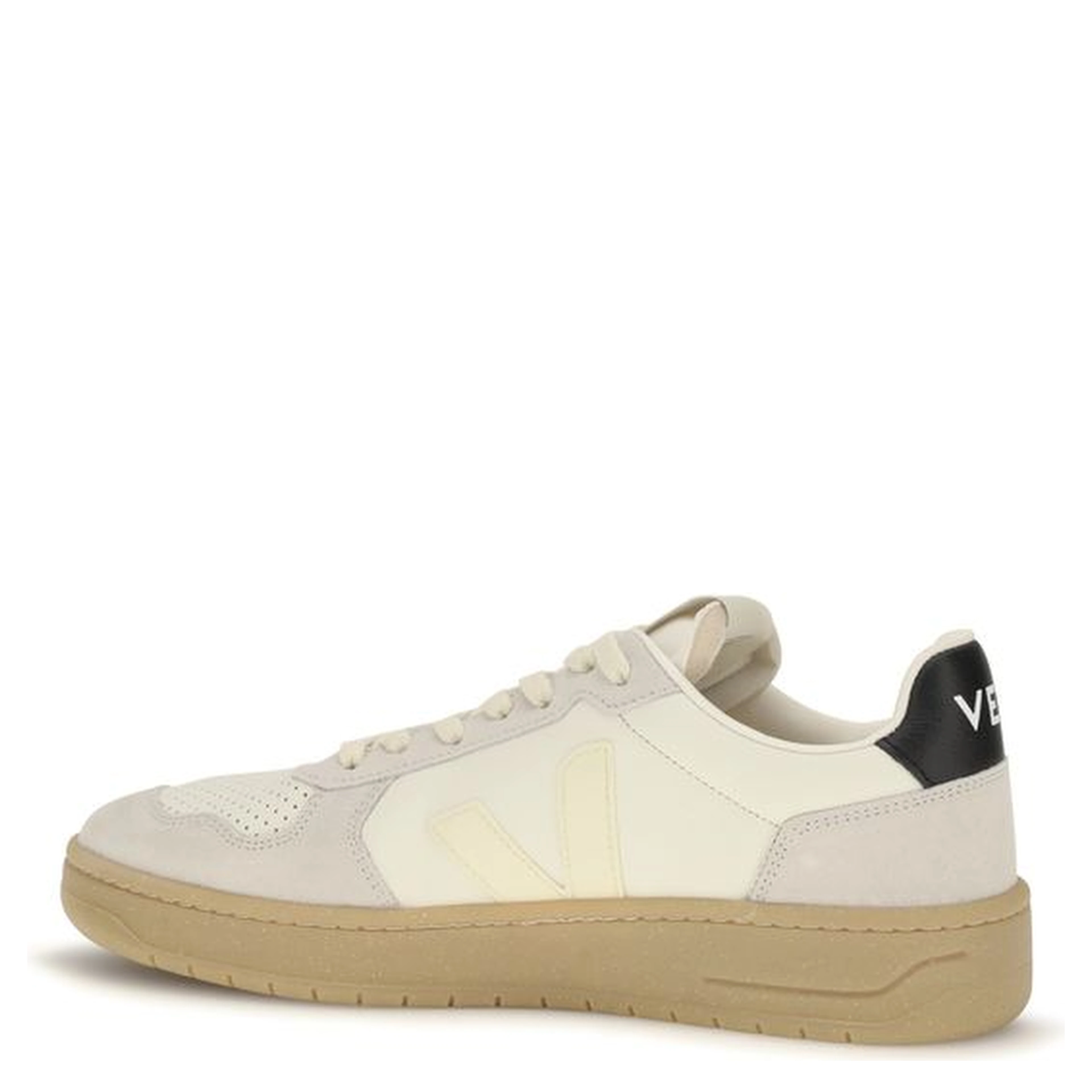 Beige Calf Leather Bos Taurus Low Top Sneakers