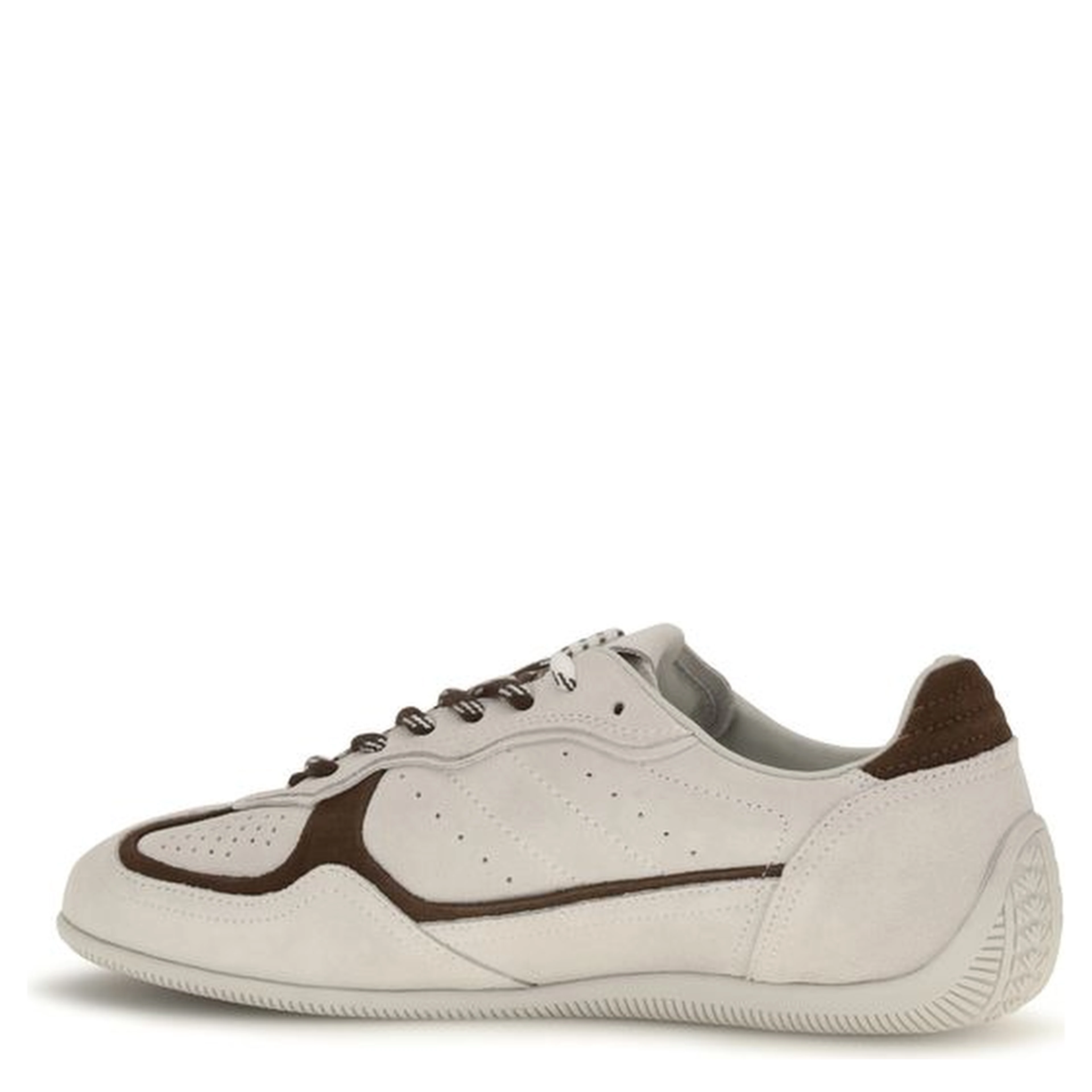 White Calf Leather Bos Taurus Athletic Sneakers