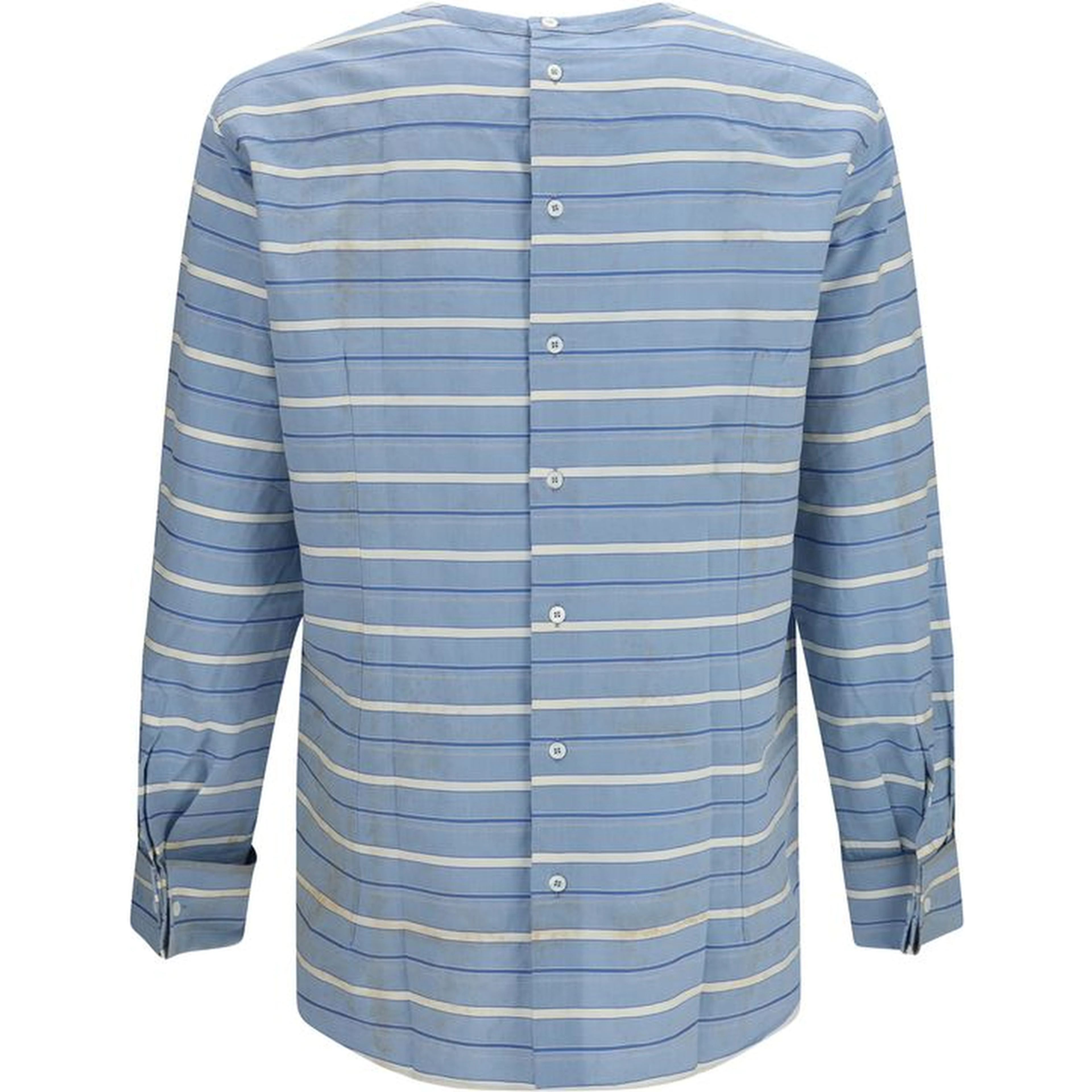 Blue Cotton Pattern Shirt