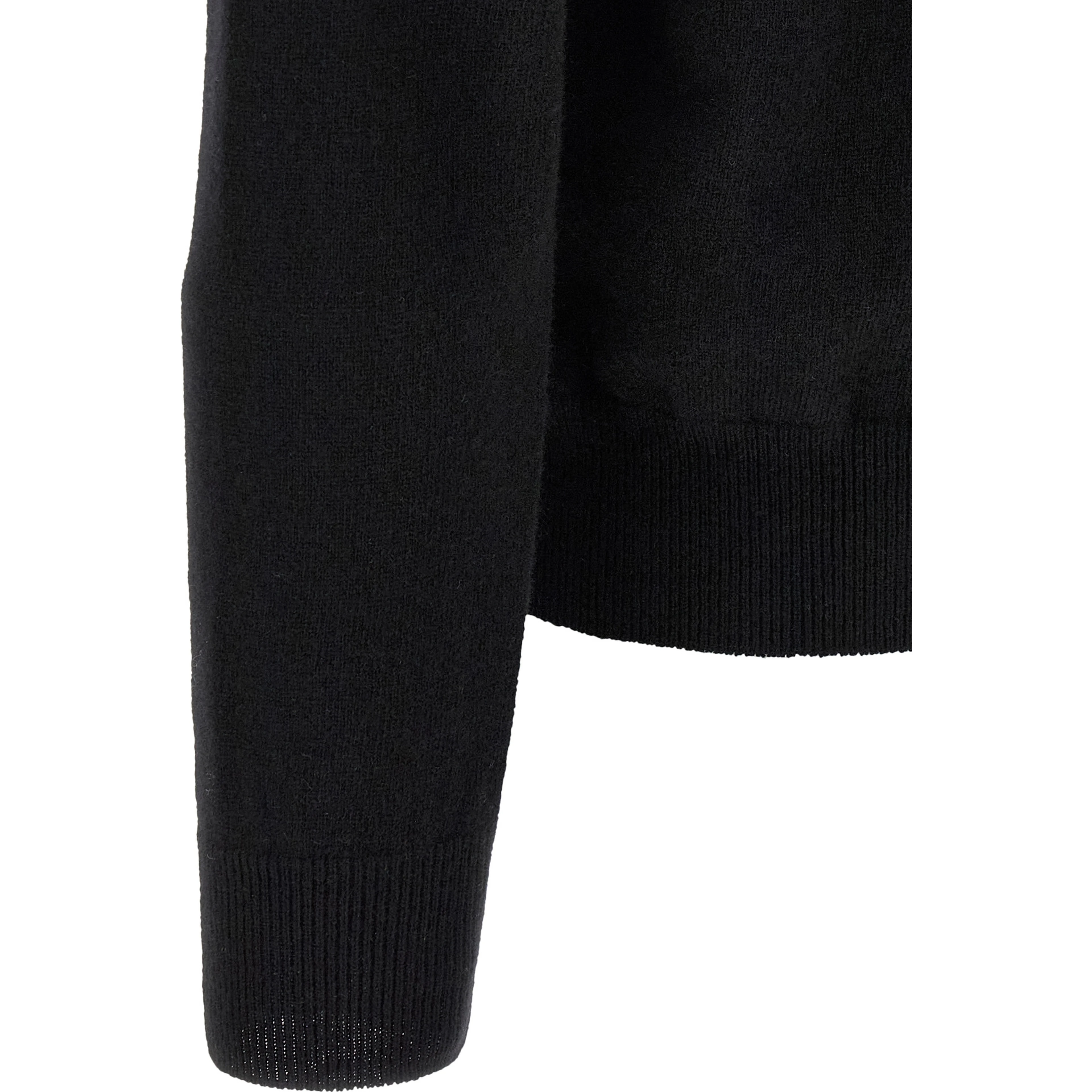 Black Wool Cardigan