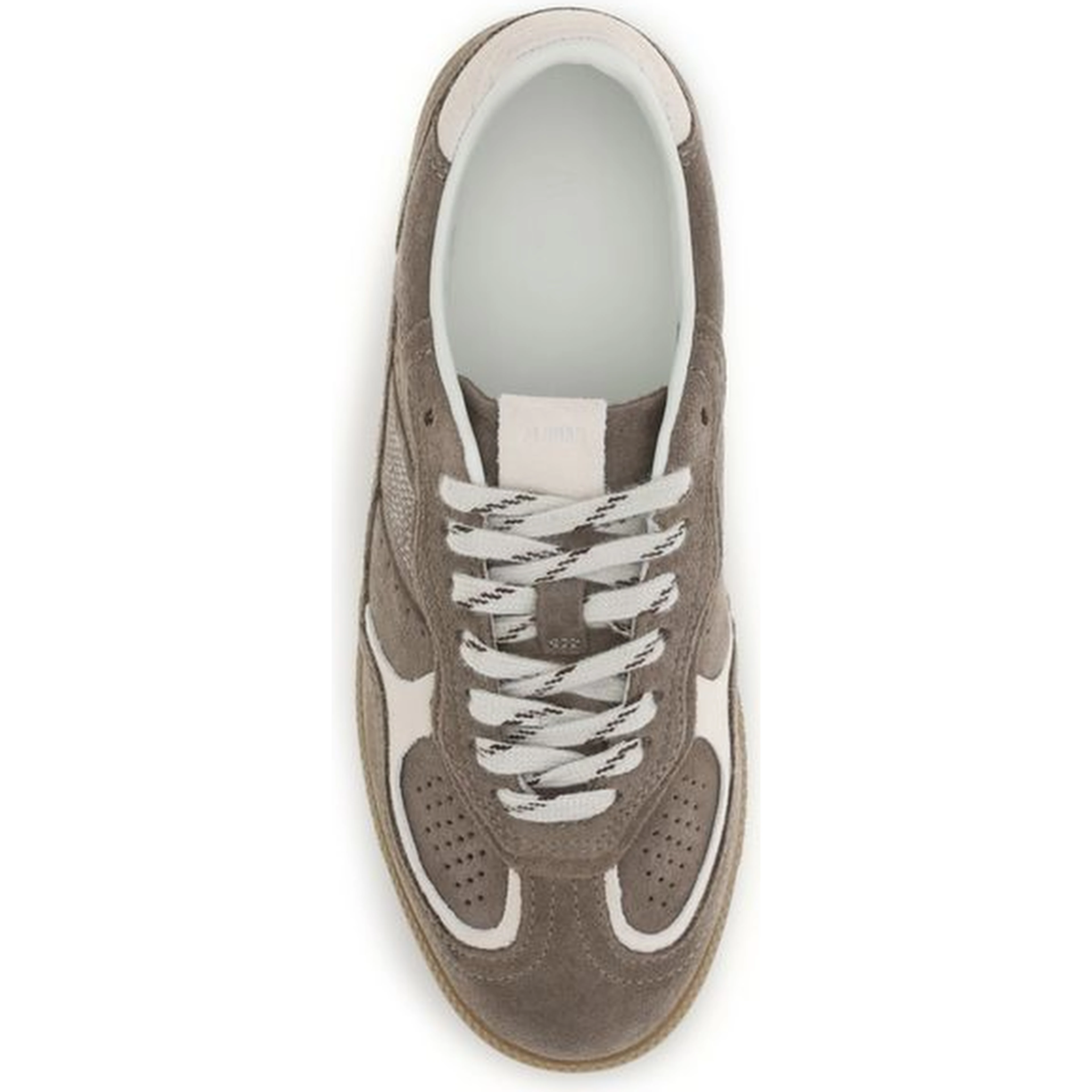 Brown Suede Leather Low Top Sneakers