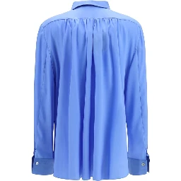 Blue Silk Blouse
