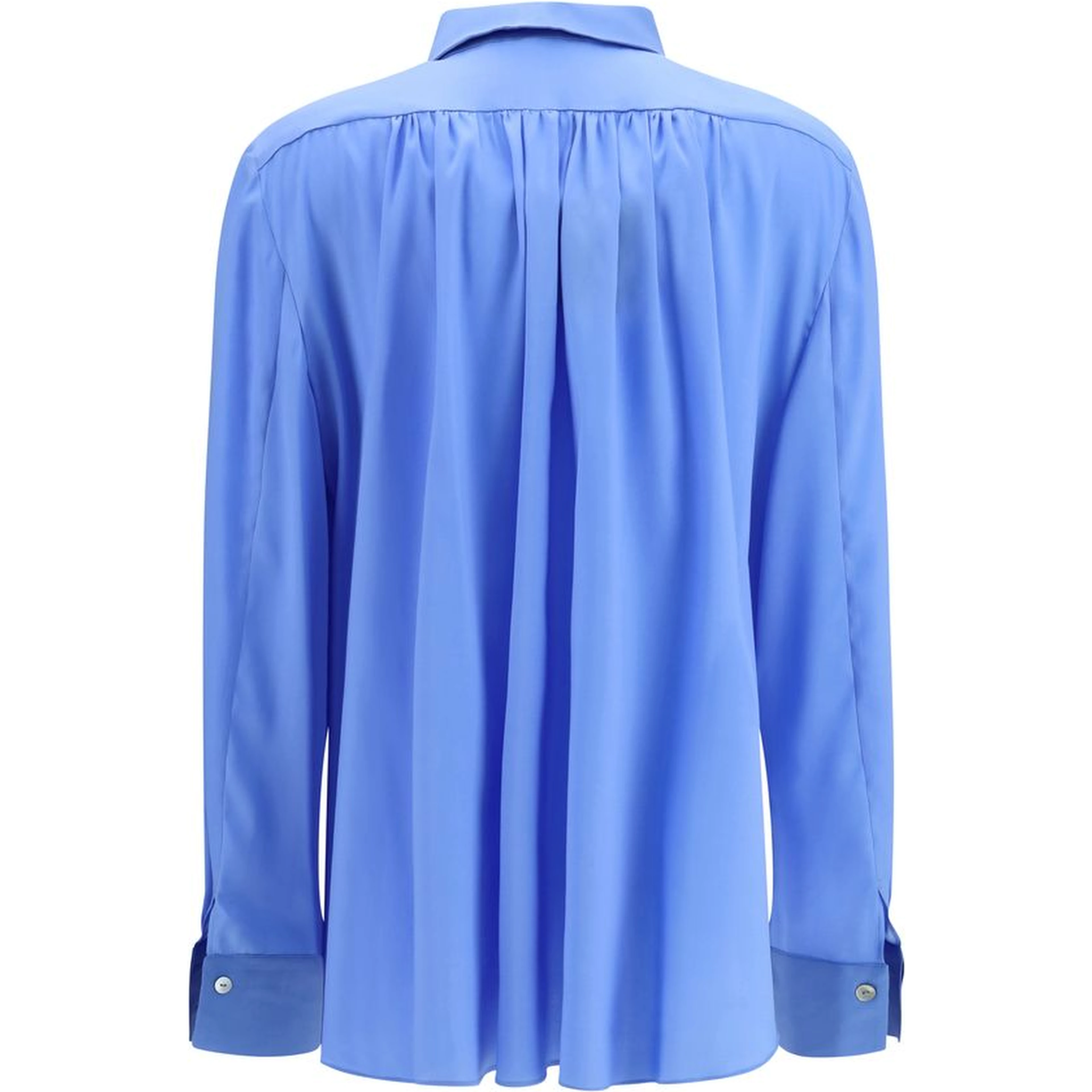 Blue Silk Blouse