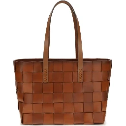 Brown Calf Leather Bos Taurus Handbag