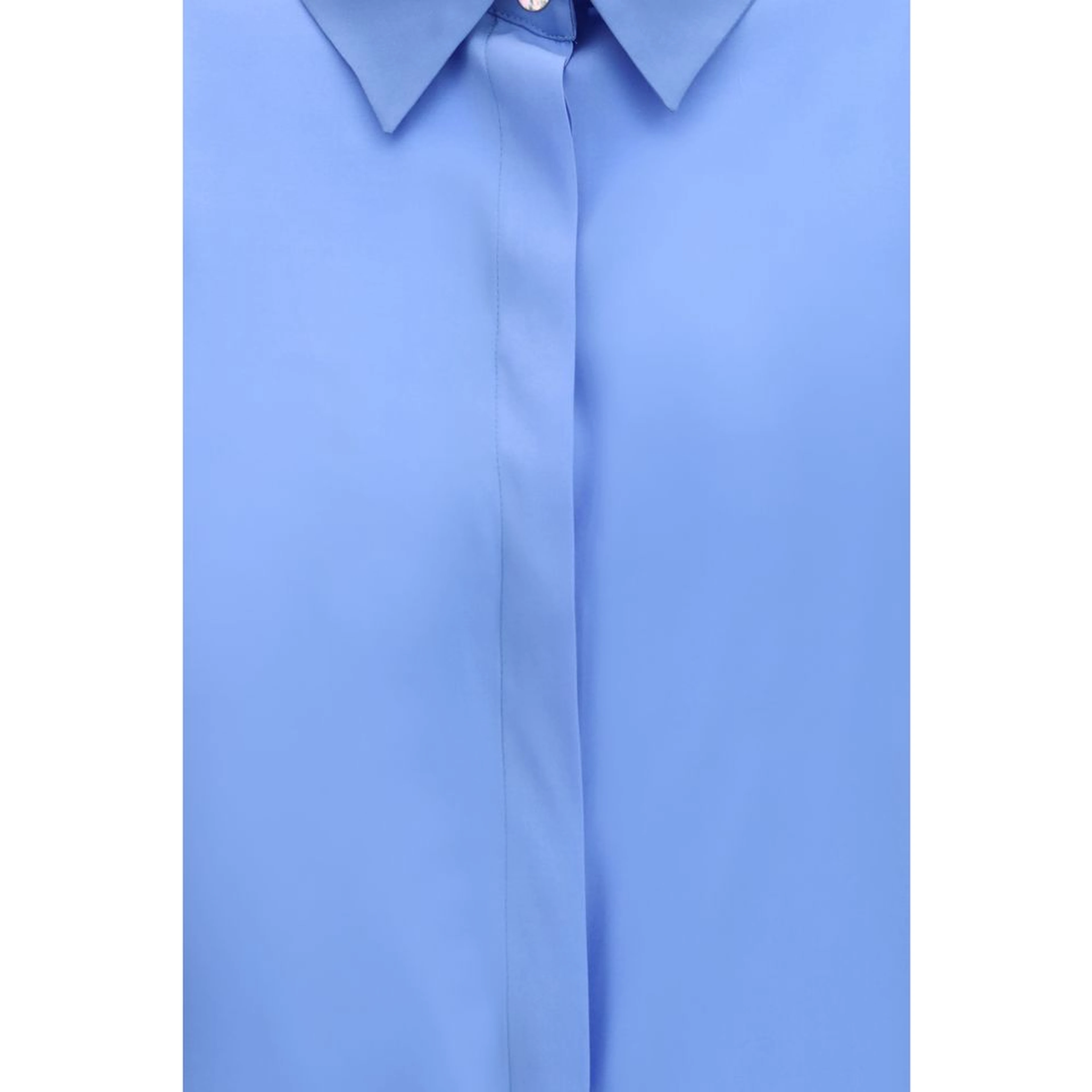 Blue Silk Blouse