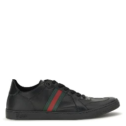 Black Calf Leather Bos Taurus Low Top Sneakers