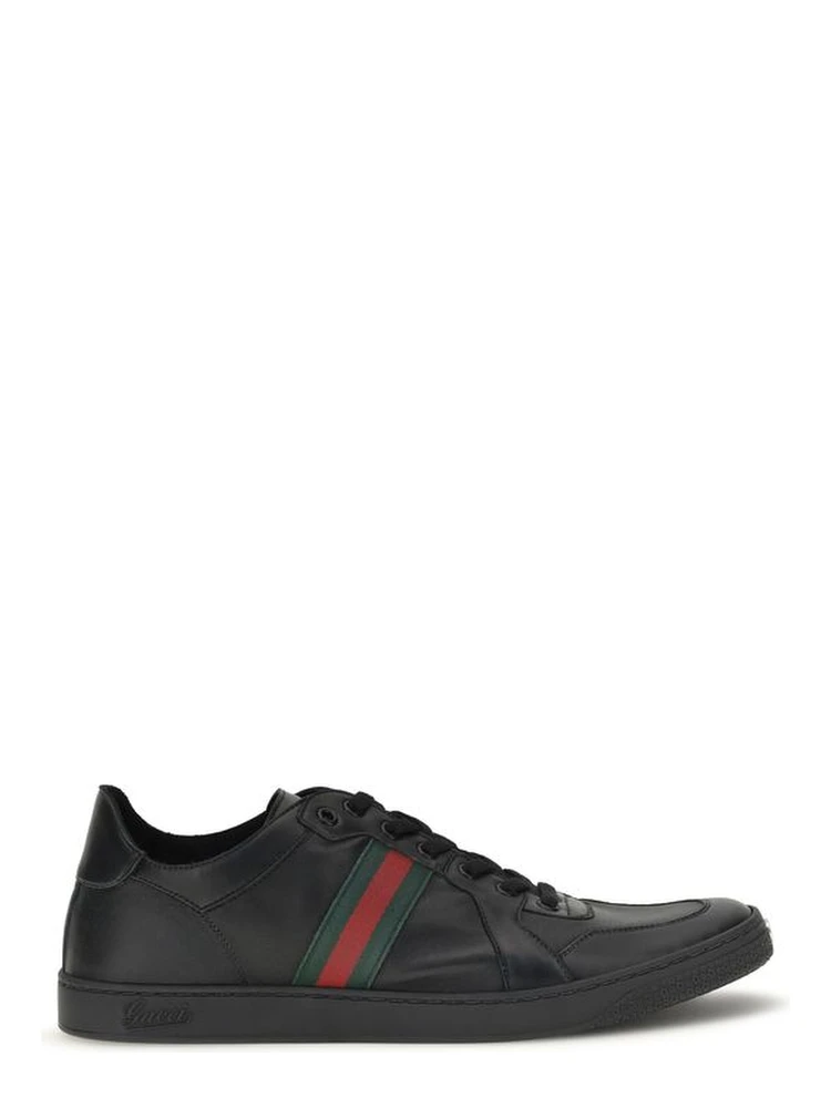 Black Calf Leather Bos Taurus Low Top Sneakers