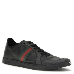 Black Calf Leather Bos Taurus Low Top Sneakers