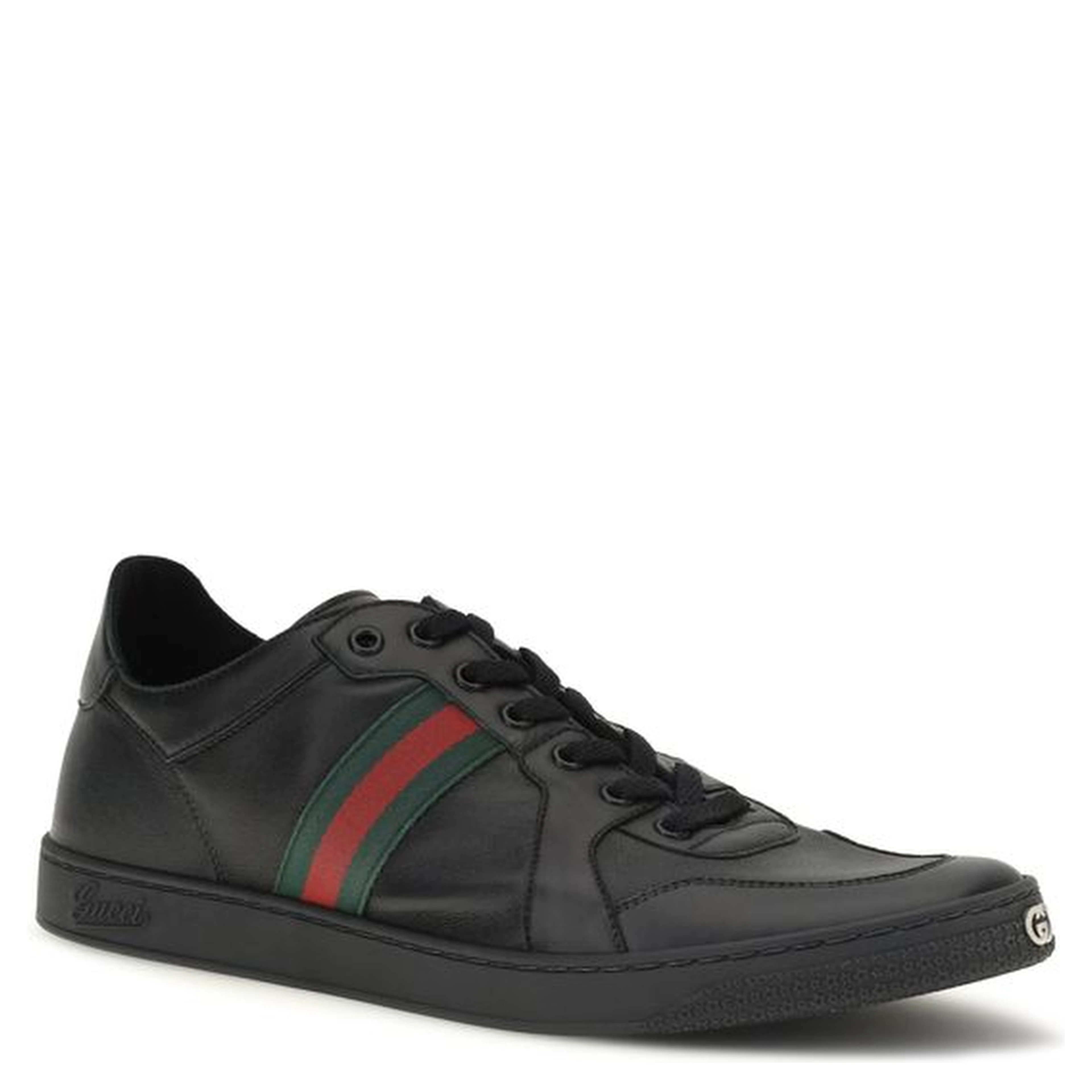 Black Calf Leather Bos Taurus Low Top Sneakers