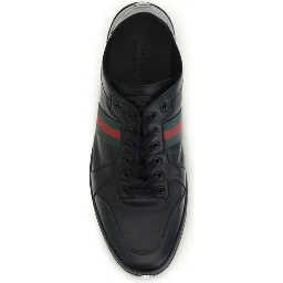 Black Calf Leather Bos Taurus Low Top Sneakers