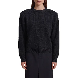Black Lina padded sweater