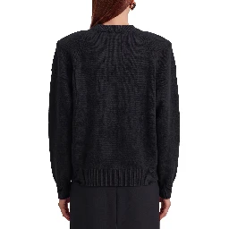 Black Lina padded sweater