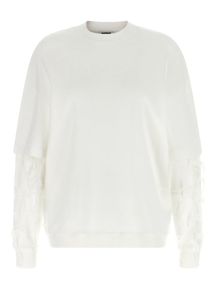 White Cotton Sweatshirt