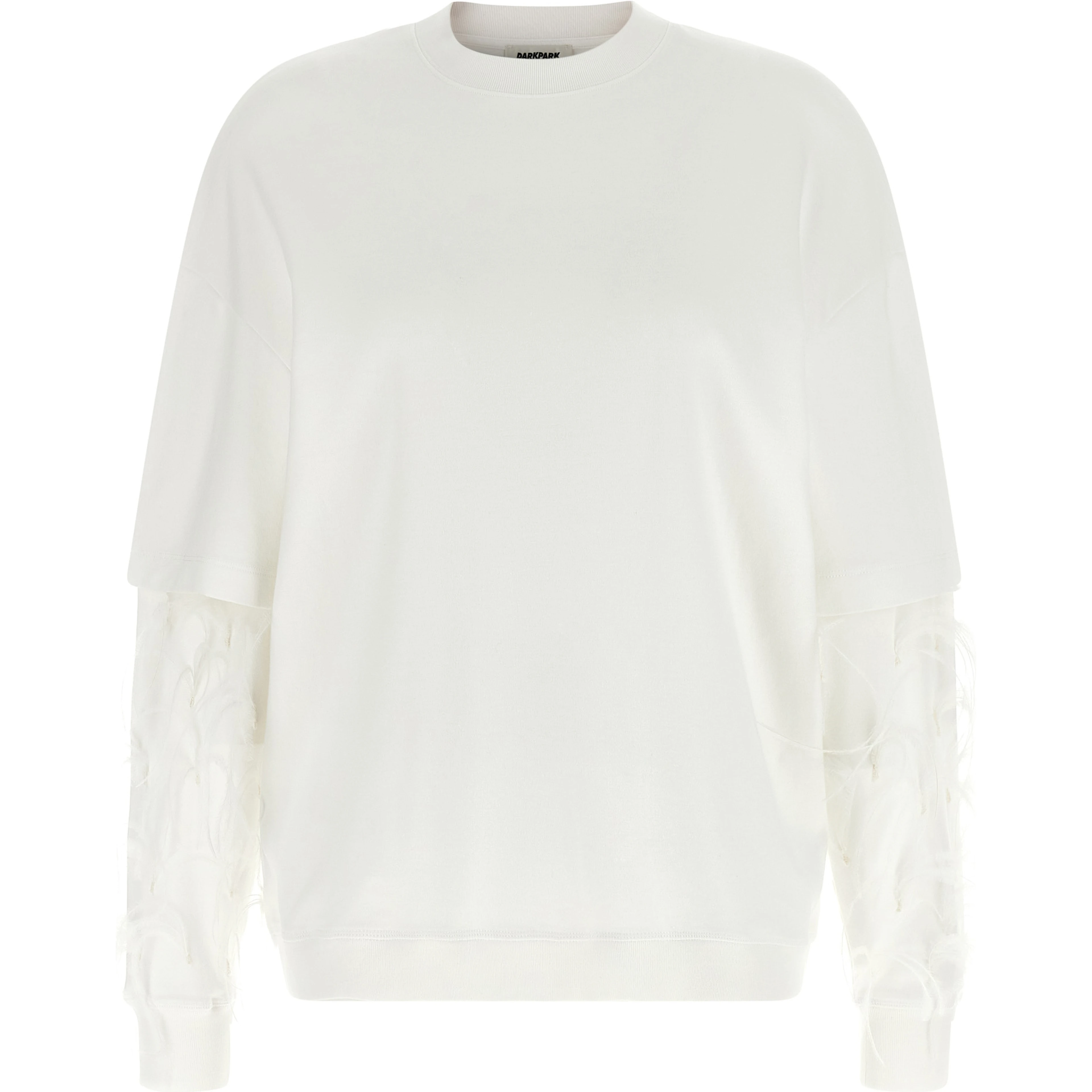 White Cotton Sweatshirt