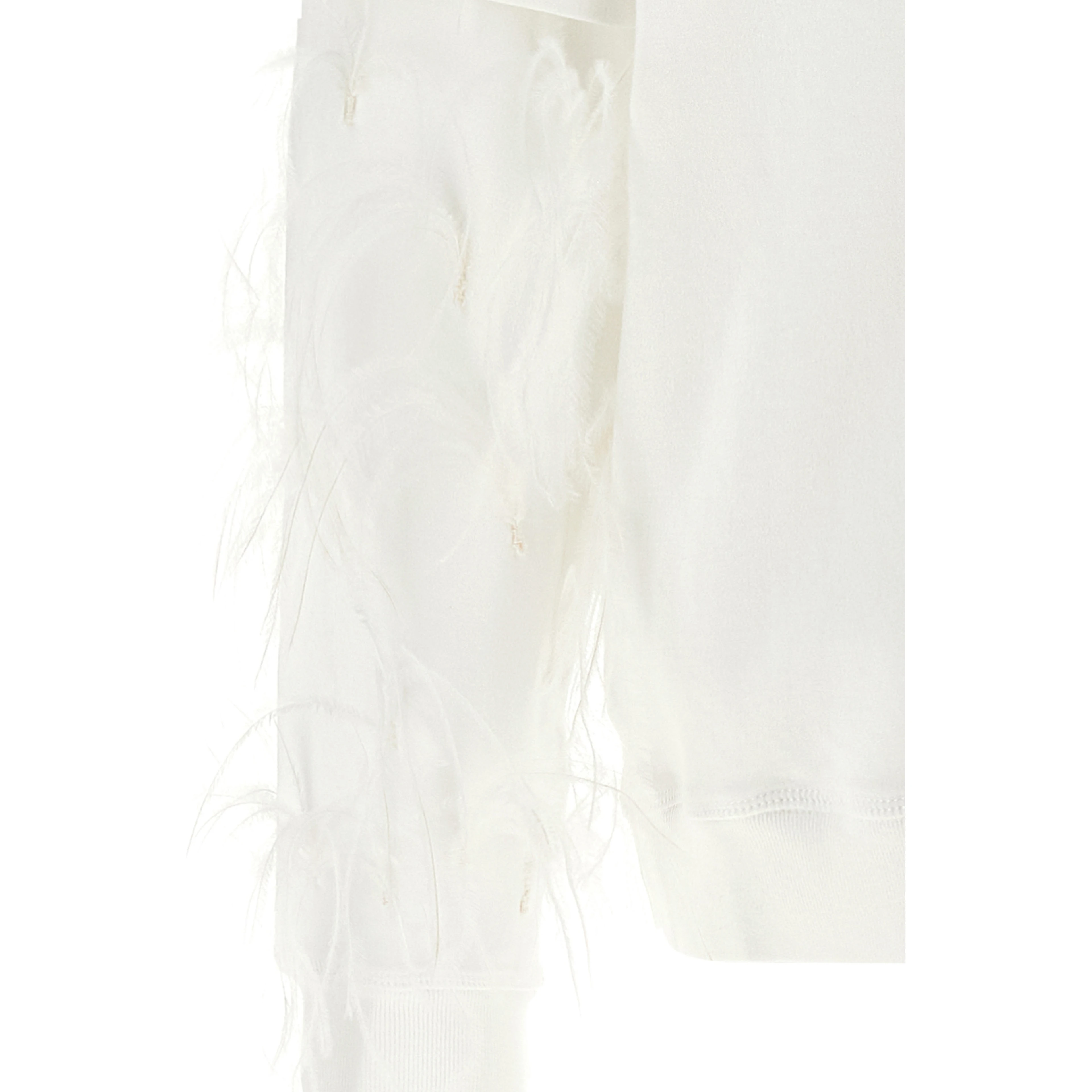 White Cotton Sweatshirt