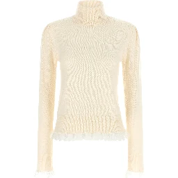 White Merino Wool Cardigan