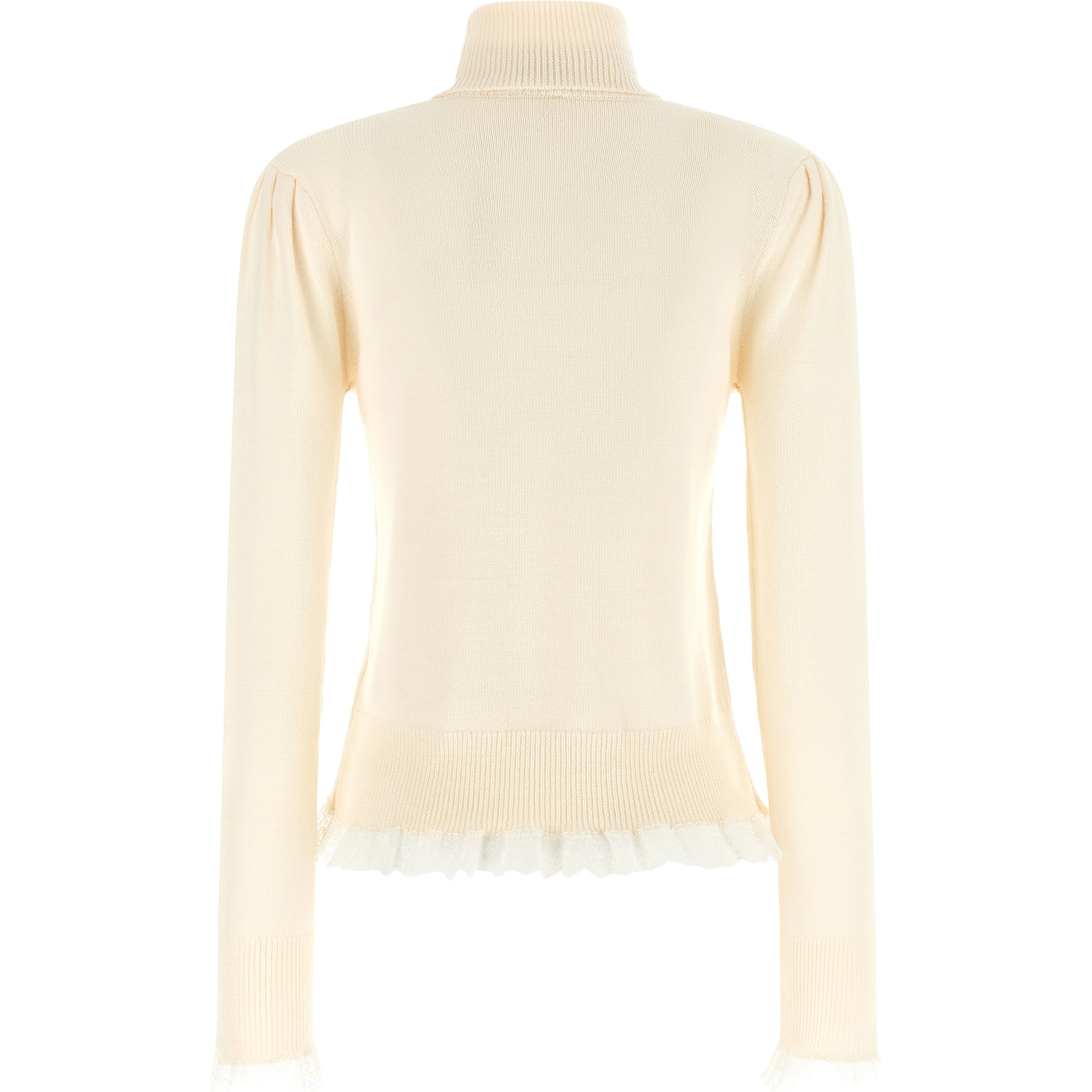 White Merino Wool Cardigan