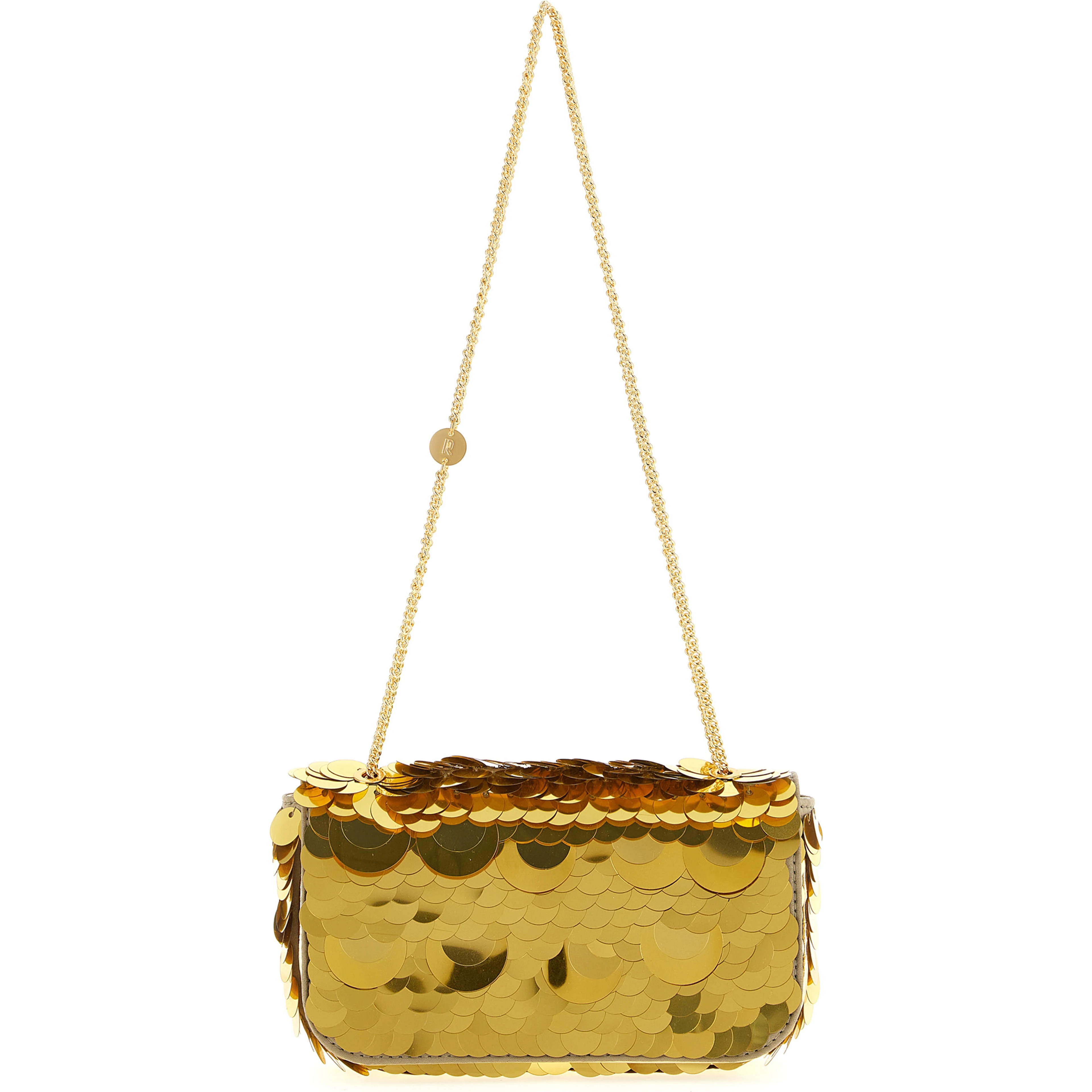 Gold Polyester Shoulder Bag